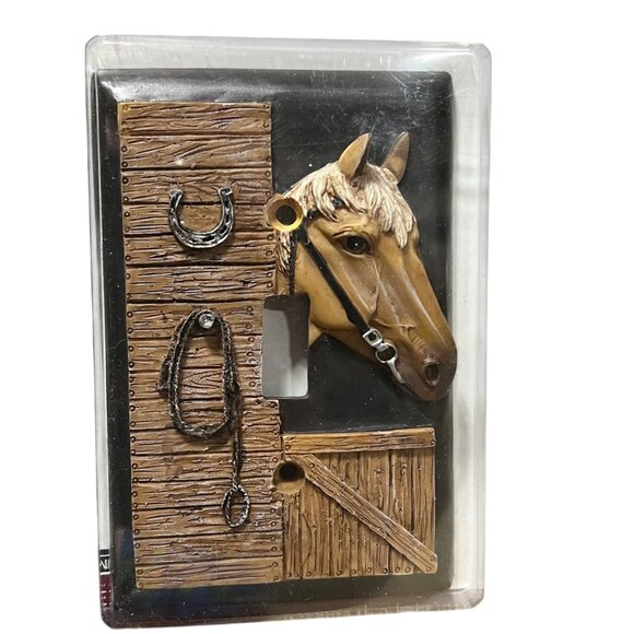 Horse-Themed Decorative Light Switch Plate Cover By Imaginate NEW Rare Find - Picture 2 of 3